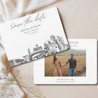 Reno Mariage Downtown Skyline Enregistrer la date