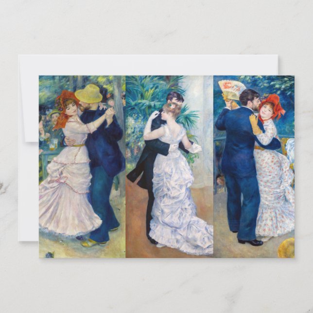 Invitation Renoir - Dance serie : Bougival, Ville & Pays (Devant)