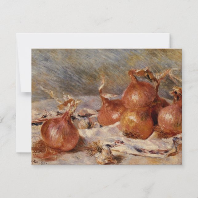 Invitation Renoir's Still Life with Onions (1881) (Devant)