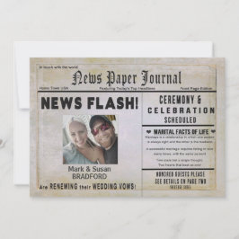 Invitation Renouveler l'invitation Vows Mariage, Nouveau papi