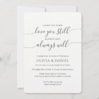 Invitation Renouveler Vows Mariage Anniversaire