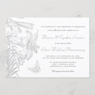 Invitation Renouvellement de Voeux Anniversaire de Mariage Ar