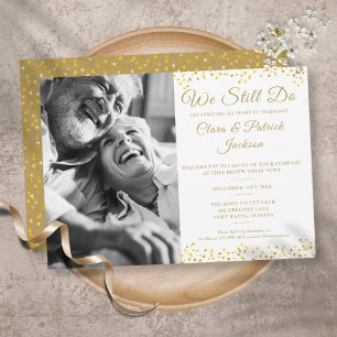 Invitation Renouvellement de Voeux Nous sommes toujours Gold 