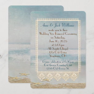 Invitation Renouvellement du voeu mariage conception de bord 