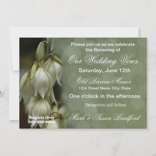 Invitation -Renouvellement Mariage/polyvalent poss (Devant)