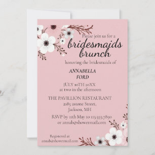 Invitation repas de demoiselles d'honneur