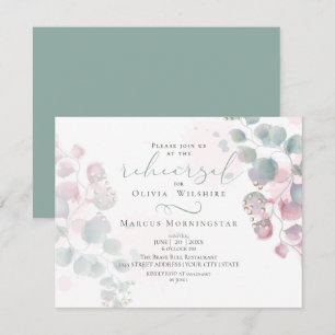 Invitation Répétition Éucalyptus aquarelle