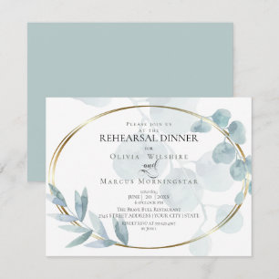 Invitation Répétition Eucalyptus bleu-dusté