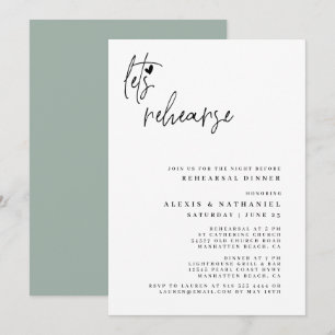 Invitation Répétons la nuit avant Dusty Sage