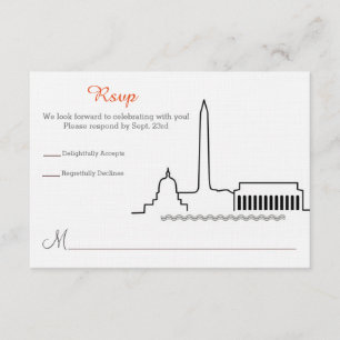 Invitation Répondre à une demande de mariage sur la skyline d