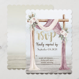 Invitation Réponse Beach Arbor