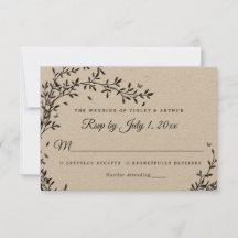 Réponse de mariage Charme de la forêt