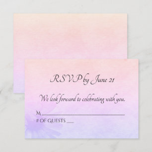 Invitation Réponse de mariage Rainbow Daisy