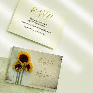 Invitation Réponse de mariage typographique moderne rustique