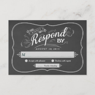 Invitation Réponse du Mariage RSVP du script du tableau de bo