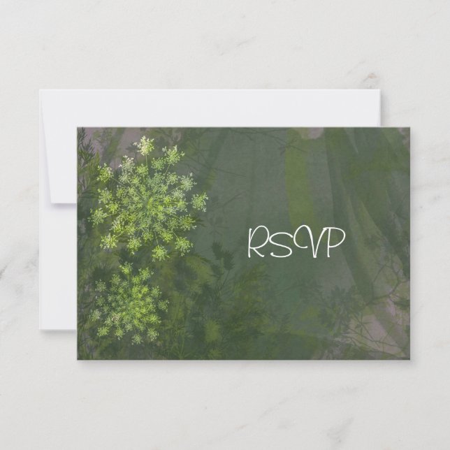 Invitation Réponse RSVP pour la réception de mariage à la Rei (Devant)