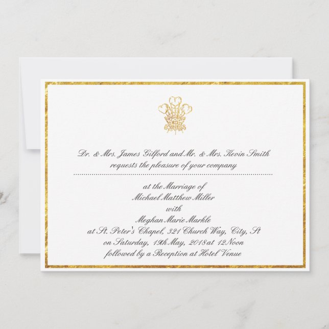 Invitation Reproduction royale | Londres BRITANNIQUE de (Devant)