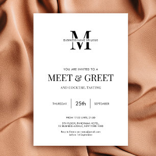 Invitation Réseautage Meet Greet Minimaliste Entreprise moder