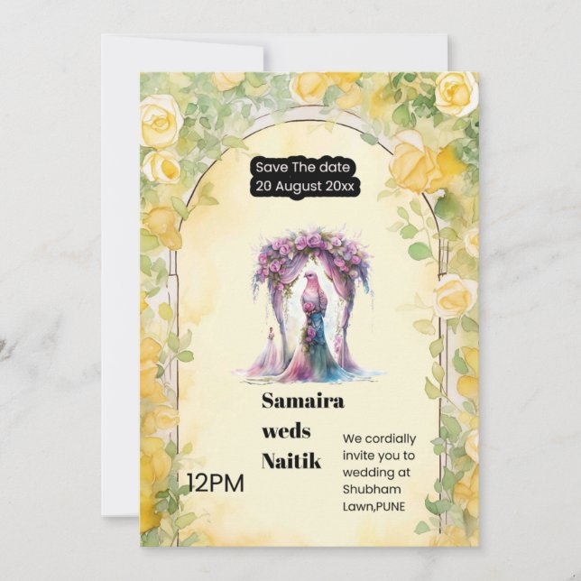 Invitation Réservez la date (Devant)