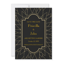 Réservez la date, grand gatsby, dahlia géométrique