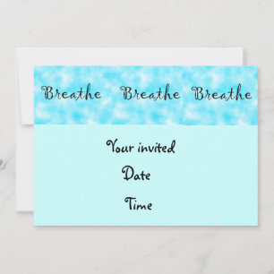 Invitation Respirer l'invitation