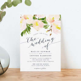 Invitation Ressort Aquarelle Flore