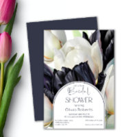 Ressort noir tulipes blanc Douche nuptiale