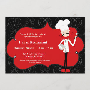 Invitation Restaurant Chef
