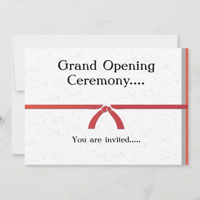 Invitation Restaurant japonais de modèle d'invitation (Devant)