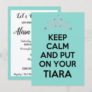 Invitation Restez Calme Et Mettez-Vous À Votre Fête De Fête T