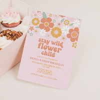 Restez Fleur Sauvage Enfant Fleurale Anniversaire
