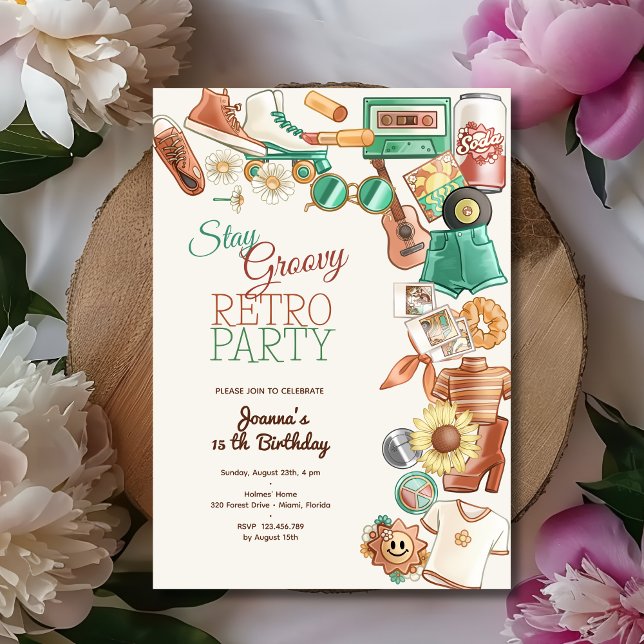 Invitation Restez super fête d'anniversaire (Créateur téléchargé)