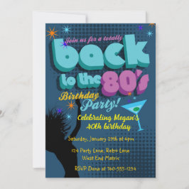 Invitation Retour à l'invitation de la fête d'anniversaire de