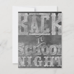 Invitation Retour À L'Invitation De Nuit À L'École