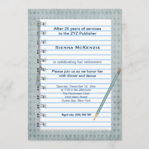 Invitation Retrait des notes de bloc