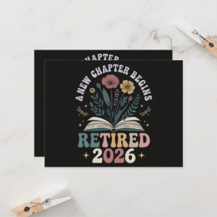 Invitation Retraité 2026 Un Nouveau Chapitre Commence