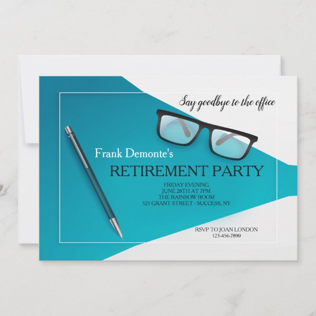 Invitation Retraite de l'invitation de bureau (Devant)