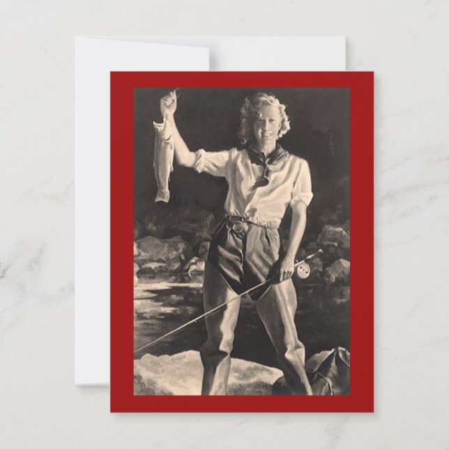 Invitation Retraite Délai d'invitation pour les dames de pêch (Devant)