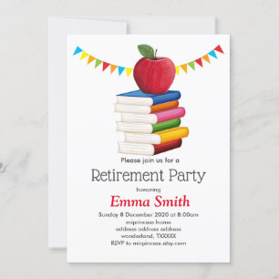 Invitation retraite d'enseignant, Apple, retraite d'enseignan