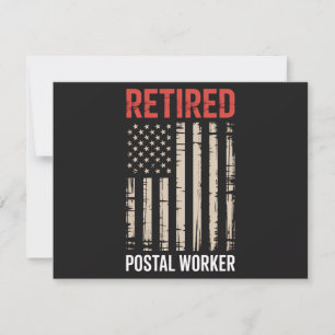 Invitation Retraite d'ouvrier postal à la retraite