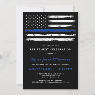 Invitation Retraite du bureau de police de la Ligne Bleue Min