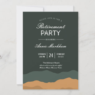 Invitation Retraite du paysage du désert Abstrait