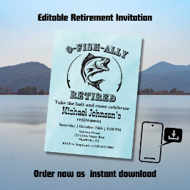 Invitation Retraite O-fish à la retraite pêche amusante