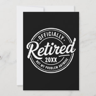 Invitation Retraite personnalisée Plus mon problème Retraite