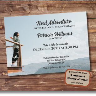 Invitation Retraite Prochaine aventure La vie est meilleure f