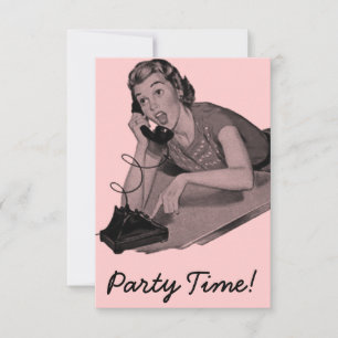 Invitation Retro 16e fête d'anniversaire