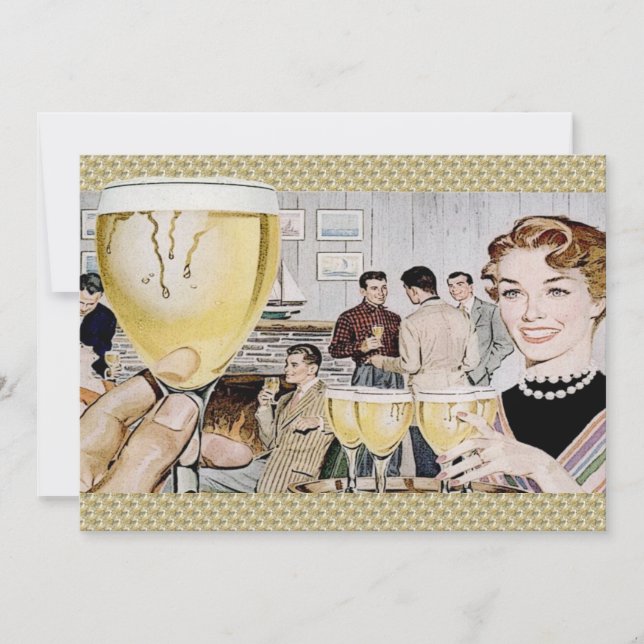 Invitation Retro 1950 Cocktail Party (Devant)