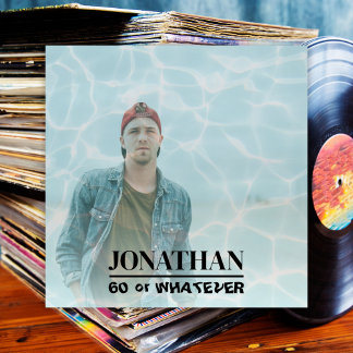 Invitation Retro 60th Birthday Album Cover 90s Musique