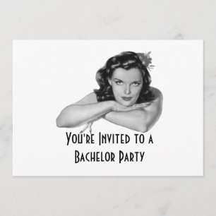 Invitation Retro Bachelor Party