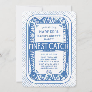 Invitation Retro Bachelorette Party Finest Sardines de captur
